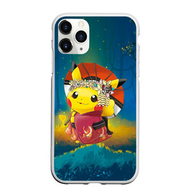 Чехол для iPhone 11 Pro матовый с принтом Пикачу гейша в городе Новоалтайск, Силикон |  | anime | picachu | pikachu | аниме | милый | пика | пикачу | покебол | покемон