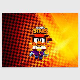 Поздравительная открытка с принтом Грифф Griff Brawl Stars в городе Новоалтайск, 100% бумага | плотность бумаги 280 г/м2, матовая, на обратной стороне линовка и место для марки
 | brawl | brawl stars | brawlstars | brawl_stars | grif | griff | бравл | бравлстарс | грифф