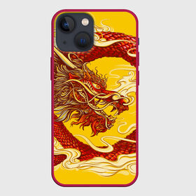 Чехол для iPhone 13 mini с принтом Китайский Дракон, China Dragon в городе Новоалтайск,  |  | chinese dragon | dhina dragon | dragon | азиатский дракон | восточный дракон | дракон | китайские драконы | китайский дракон | красный дракон | традиционный китайский дракон | японский дракон