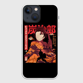 Чехол для iPhone 13 mini с принтом Tanjirou Kamado в городе Новоалтайск,  |  | anime | kimetsu no yaiba | аниме | анимэ | клинок рассекающий демонов