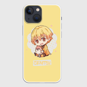 Чехол для iPhone 13 mini с принтом Зэнитцу в городе Новоалтайск,  |  | anime | kimetsu no yaiba | аниме | анимэ | клинок рассекающий демонов