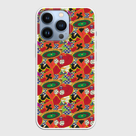 Чехол для iPhone 13 Pro с принтом Казино в городе Новоалтайск,  |  | Тематика изображения на принте: 777 | cards | casino | chips | flash | fortune | game | joker | luck | omaha | poker | roulette | straight | texas holdem | tournament | азарт | джокер | игра | казино | карты | масти | омаха | покер | рулетка | стрит | техасский холдэм | турнир | удача |
