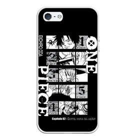 Чехол для iPhone 5/5S матовый с принтом ONE PIECE Главные герои  в городе Новоалтайск, Силикон | Область печати: задняя сторона чехла, без боковых панелей | Тематика изображения на принте: anime | luffy | one piece | zoro | аниме | большой куш | ван пис | вон пис | зоро | луфи | луффи | нанами | пират | пираты | ророна