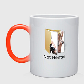 Кружка хамелеон с принтом Not Hentai в городе Новоалтайск, керамика | меняет цвет при нагревании, емкость 330 мл | Тематика изображения на принте: ahegao | anime | love anime | manga | senpai | аниме | ахегао | забавный | любителю аниме | люблю аниме | мем | обман | папка | папка на компьютере | прикол | рабочий стол | с юмором | семпай | сенпай | тяночка | 