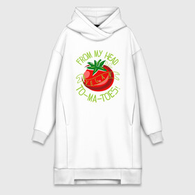 Платье-худи хлопок с принтом Tomatoes в городе Новоалтайск,  |  | green | greenpaece | nature | sport | vegan | yoga | веган | вегетарианец | гринпис | еда | животные | жизнь | здоровье | зеленый | йога | мир | овощи | пища | планета | помидор | природа | растение | спорт | тело | фрукты