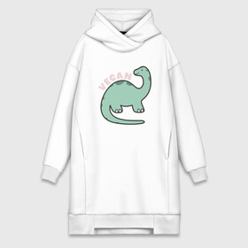 Платье-худи хлопок с принтом Vegan Dinosaur в городе Новоалтайск,  |  | green | greenpaece | nature | sport | vegan | yoga | веган | вегетарианец | гринпис | динозавр | еда | животные | жизнь | здоровье | зеленый | йога | мир | овощи | пища | планета | природа | растение | спорт | тело | фрукты