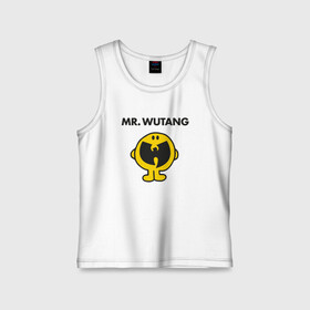 Детская майка хлопок с принтом Mr. Wu-Tang в городе Новоалтайск,  |  | black | gza | hip hop | method man | music | new york | odb | old school | rap | rza | wu tang | wu tang clan | аудио | винил | ву тэнг | граффити | диджей | кассета | микрофон | музыка | нью йорк | пластинка | рэп | рэпер | хип хоп