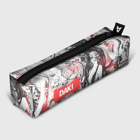 Пенал школьный 3D с принтом Daki в городе Новоалтайск, 100% полиэстер | плотная ткань, застежка на молнии | anime | kimetsu no yaiba | аниме | анимэ | клинок рассекающий демонов