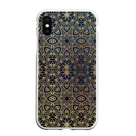 Чехол для iPhone XS Max матовый с принтом ПерсидСкие Узоры в городе Новоалтайск, Силикон | Область печати: задняя сторона чехла, без боковых панелей | абстракция | золотистая | золото | узор | узоры