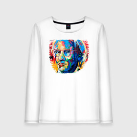 Женский лонгслив хлопок с принтом Портрет Художника Andy Warhol в городе Новоалтайск, 100% хлопок |  | andy warhol | art | art house | арт | лицо | поп арт | портрет | современное искусство | стрит арт | художник | энди уорхол