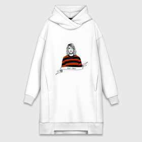 Платье-худи хлопок с принтом Sad Kurt в городе Новоалтайск,  |  | alternative | kurt cobain | metall | music | nirvana | rock | альтернатива | курт кобейн | курт кобэйн | металл | музыка | нирвана | нирванна | рок