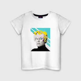 Детская футболка хлопок с принтом Энди Уорхол | Andy Warhol в городе Новоалтайск, 100% хлопок | круглый вырез горловины, полуприлегающий силуэт, длина до линии бедер | andy warhol | художник | энди уорхол
