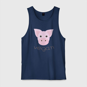 Мужская майка хлопок с принтом Pig Vegan в городе Новоалтайск, 100% хлопок |  | green | greenpaece | nature | pig | sport | vegan | yoga | веган | вегетарианец | гринпис | еда | животные | жизнь | здоровье | зеленый | йога | мир | овощи | пища | планета | природа | растение | свинья | спорт | тело | фрукты