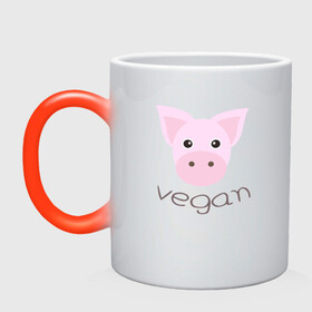 Кружка хамелеон с принтом Pig Vegan в городе Новоалтайск, керамика | меняет цвет при нагревании, емкость 330 мл | Тематика изображения на принте: green | greenpaece | nature | pig | sport | vegan | yoga | веган | вегетарианец | гринпис | еда | животные | жизнь | здоровье | зеленый | йога | мир | овощи | пища | планета | природа | растение | свинья | спорт | тело | фрукты