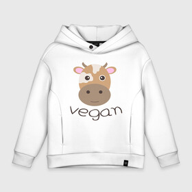 Детское худи Oversize хлопок с принтом Vegan Cow в городе Новоалтайск, френч-терри — 70% хлопок, 30% полиэстер. Мягкий теплый начес внутри —100% хлопок | боковые карманы, эластичные манжеты и нижняя кромка, капюшон на магнитной кнопке | cow | green | greenpaece | nature | sport | vegan | yoga | веган | вегетарианец | гринпис | еда | животные | жизнь | здоровье | зеленый | йога | корова | мир | овощи | пища | планета | природа | растение | спорт | тело | фрукты