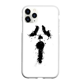 Чехол для iPhone 11 Pro матовый с принтом Крик - Ghost Face в городе Новоалтайск, Силикон |  | Тематика изображения на принте: chill kill | dbd | ghost face | horror | scary movie | scream | scream mask | wasup | wazap | wazup | whats up | вазап | васап | краска | крик | маска крика | очень страшное кино | призрачное лицо | пятна | страшное кино | телефон | триллер | ужа