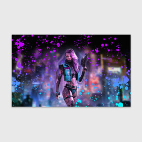 Бумага для упаковки 3D с принтом CYBERPUNK 2077 NEON | КИБЕРПАНК НЕОН (Z) в городе Новоалтайск, пластик и полированная сталь | круглая форма, металлическое крепление в виде кольца | Тематика изображения на принте: cd project red | cyberpunk 2077 | demon | keanu reeves | samurai | smile | vi | арасака | ви | демон | киану ривз | киберпанк 2077 | найт сити | самураи | смайл