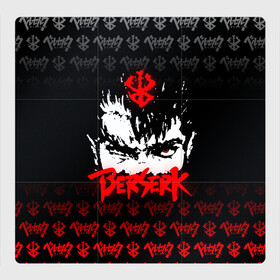 Магнитный плакат 3Х3 с принтом BERSERK (ЛОГО) в городе Новоалтайск, Полимерный материал с магнитным слоем | 9 деталей размером 9*9 см | Тематика изображения на принте: anime | berserk | manga | аниме | берсерк | гатс | манга | череп