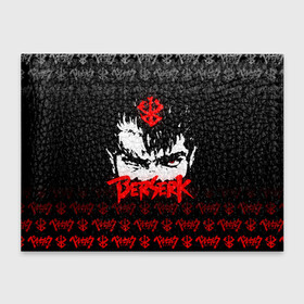Обложка для студенческого билета с принтом BERSERK (ЛОГО) в городе Новоалтайск, натуральная кожа | Размер: 11*8 см; Печать на всей внешней стороне | anime | berserk | manga | аниме | берсерк | гатс | манга | череп