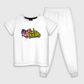 Детская пижама хлопок USA Wu-Tang: в городе Новоалтайск, 100% хлопок |  брюки и футболка прямого кроя, без карманов, на брюках мягкая резинка на поясе и по низу штанин
 | black | cream | gza | hip hop | method man | music | new york | odb | old school | rap | rza | wu tang | wu tang clan | аудио | винил | ву тэнг | граффити | диджей | кассета | микрофон | музыка | нью йорк | пластинка | рэп | рэпер | хип хоп