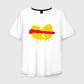 Мужская футболка хлопок Oversize с принтом Wu-Tang Check в городе Новоалтайск, 100% хлопок | свободный крой, круглый ворот, “спинка” длиннее передней части | Тематика изображения на принте: black | cream | gza | hip hop | method man | music | new york | odb | old school | rap | rza | wu tang | wu tang clan | аудио | винил | ву тэнг | граффити | диджей | кассета | микрофон | музыка | нью йорк | пластинка | рэп | рэпер | хип хоп