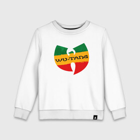 Детский свитшот хлопок с принтом Wu-Tang Color в городе Новоалтайск, 100% хлопок | круглый вырез горловины, эластичные манжеты, пояс и воротник | black | cream | gza | hip hop | method man | music | new york | odb | old school | rap | rza | wu tang | wu tang clan | аудио | винил | ву тэнг | граффити | диджей | кассета | микрофон | музыка | нью йорк | пластинка | рэп | рэпер | хип хоп
