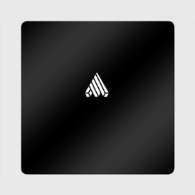 Магнит виниловый Квадрат с принтом Magic Music Record | MasterBroke | White on Black в городе Новоалтайск, полимерный материал с магнитным слоем | размер 9*9 см, закругленные углы | magic | masterbroke | music | record | white on black | белый на черном | знаменитость | музыкант | черная