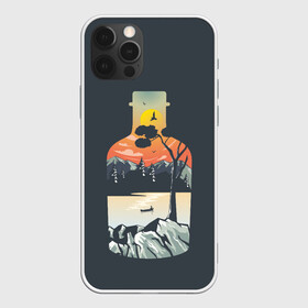 Чехол для iPhone 12 Pro Max с принтом Философия  в городе Новоалтайск, Силикон |  | бутылка | горы | закат | пейзаж | природа | философия | япония