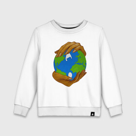 Детский свитшот хлопок с принтом Wu-Tang World в городе Новоалтайск, 100% хлопок | круглый вырез горловины, эластичные манжеты, пояс и воротник | black | cream | gza | hip hop | method man | music | new york | odb | old school | rap | rza | wu tang | wu tang clan | аудио | винил | ву тэнг | граффити | диджей | кассета | микрофон | музыка | нью йорк | пластинка | рэп | рэпер | хип хоп