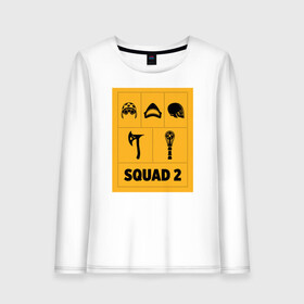 Женский лонгслив хлопок с принтом Squad 2 в городе Новоалтайск, 100% хлопок |  | dc | harley quinn | squad | suicide squad | vdkarsvet | король акул | миротворец | миссия навылет | отряд | харли квинн | человек в горошек