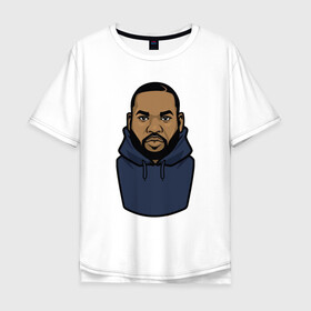 Мужская футболка хлопок Oversize с принтом Raekwon в городе Новоалтайск, 100% хлопок | свободный крой, круглый ворот, “спинка” длиннее передней части | Тематика изображения на принте: black | cream | gza | hip hop | method man | music | new york | odb | old school | raekwon | rap | rza | wu tang | wu tang clan | аудио | винил | ву тэнг | граффити | диджей | кассета | микрофон | музыка | нью йорк | пластинка | рэп | рэпер | 
