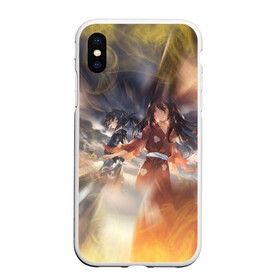 Чехол для iPhone XS Max матовый с принтом МИА С ХЯККИМАРУ | ДОРОРО (Z) в городе Новоалтайск, Силикон | Область печати: задняя сторона чехла, без боковых панелей | anime | dororo | hyakkimaru | jorogumo | manga | shogakukan | аниме | демон | джорогумо | джукай | дороро | манга | мио | монстр | нуи но ката | оджия | паук | паучиха | такебо | тахомару | упырь | фентази | фэнтази | хяккимару