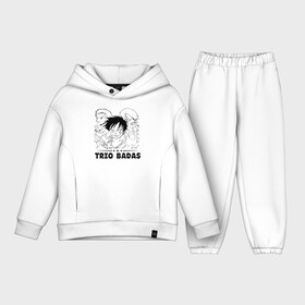 Детский костюм хлопок Oversize с принтом TRIO BADAS One Piece в городе Новоалтайск,  |  | anime | manga | monkey d. luffy | one piece | vinsmoke sanji | zoro roronoa | аниме | большой куш | ван пис | винсмок санджи | вон пис | король пиратов | луфи | луффи | манга | манки д. луффи | пират | ророноа зоро | соломенная шляпа
