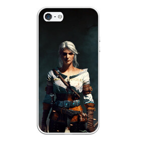 Чехол для iPhone 5/5S матовый с принтом THE WITCHER CIRI в городе Новоалтайск, Силикон | Область печати: задняя сторона чехла, без боковых панелей | the witcher | ведьмак | зе витчер | игра | компьютерная игра