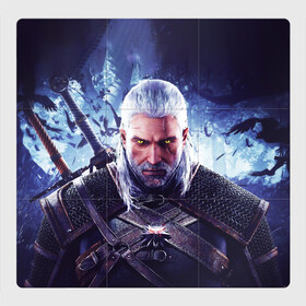 Магнитный плакат 3Х3 с принтом THE WITCHER / GERALT OF RIVIA в городе Новоалтайск, Полимерный материал с магнитным слоем | 9 деталей размером 9*9 см | Тематика изображения на принте: the witcher | ведьмак | геральт | зе витчер | игра | компьютерная игра
