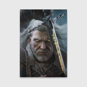 Обложка для автодокументов с принтом THE WITCHER ГЕРАЛЬТ в городе Новоалтайск, натуральная кожа |  размер 19,9*13 см; внутри 4 больших “конверта” для документов и один маленький отдел — туда идеально встанут права | the witcher | ведьмак | геральт | зе витчер | игра | компьютерная игра