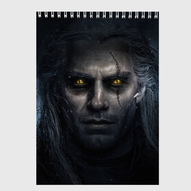 Скетчбук с принтом THE WITCHER ГЕРАЛЬТ  GERALT в городе Новоалтайск, 100% бумага
 | 48 листов, плотность листов — 100 г/м2, плотность картонной обложки — 250 г/м2. Листы скреплены сверху удобной пружинной спиралью | Тематика изображения на принте: the witcher | ведьмак | геральт | зе витчер | игра | компьютерная игра