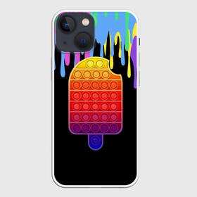 Чехол для iPhone 13 mini с принтом ICE CREAM POP IT в городе Новоалтайск,  |  | Тематика изображения на принте: ice ceam | pop it | мороженое поп ит | симпл димпл