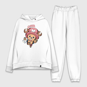 Женский костюм хлопок Oversize с принтом Тони Тони Чоппер | One Piece в городе Новоалтайск,  |  | one piece | tony tony chopper | аниме | большой куш | ван пис | великий флот | вон пис | врач | любитель сладкой ваты | манга | ниндзя пирато минко самурайский альянс | пират | пираты соломенной шляпы