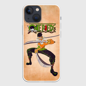 Чехол для iPhone 13 mini с принтом Зоро  | One Piece. Большой куш в городе Новоалтайск,  |  | anime | manga | one piece | zoro roronoa | аниме | большой куш | ван пис | великий флот | вон пис | зородзюро | король пиратов | манга | мечник | охотник за головами | охотник на пиратов | пират