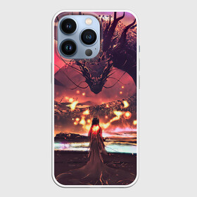 Чехол для iPhone 13 Pro с принтом ЗМЕЙ ДРАКОНОВИЧ АПОКАЛИСИСОВ в городе Новоалтайск,  |  | арт | девушка | дракон | змея | монстр | фентези | чудовище
