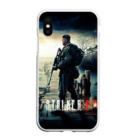 Чехол для iPhone XS Max матовый с принтом СТАЛКЕР 2 МАЙОР ДЕКТЕРЁВ в городе Новоалтайск, Силикон | Область печати: задняя сторона чехла, без боковых панелей | stalker | дектерёв | игра | открытыймир | сидорович | сталкер | стрелок | шрам | шутер