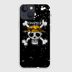 Чехол для iPhone 13 mini с принтом Весылый Роджер | One Piece в городе Новоалтайск,  |  | Тематика изображения на принте: anime | manga | one piece | аниме | большой куш | ван пис | весёлый роджер | вон пис | король пиратов | логотип | манга | монки д. луффи | мугивары | перекрещённый костями | пират | пиратский флаг