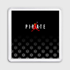 Магнит 55*55 с принтом PIRATE AIR One Piece в городе Новоалтайск, Пластик | Размер: 65*65 мм; Размер печати: 55*55 мм | anime | manga | monkey d. luffy | one piece | аниме | баскетбол | баскетболист | большой куш | ван пис | вон пис | джордан | капитан | король пиратов | лого | логотип | луси | луфи | луффи | манга | манки д. луффи | мугивара