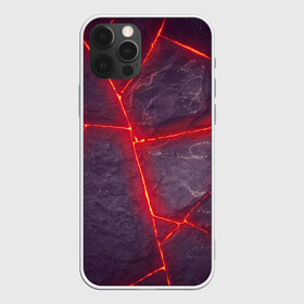 Чехол для iPhone 12 Pro Max с принтом ЛАВА ПОД ПЛИТОЙ в городе Новоалтайск, Силикон |  | лава | неон | плиты | текстура | трещина