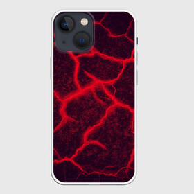 Чехол для iPhone 13 mini КРОВАВЫЕ ТРЕЩИНЫ: в городе Новоалтайск, | | иллюстрация | кровь | неон | раны | текстура | трещина