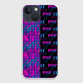 Чехол для iPhone 13 mini с принтом POP it NEON в городе Новоалтайск,  |  | Тематика изображения на принте: neon | pop it | антистресс | игрушка | неон | поп ит | пузырчатая плёнка | пупырка