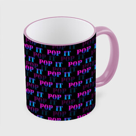 Кружка с полной запечаткой с принтом POP it НАДПИСИ в городе Новоалтайск, керамика | ёмкость 330 мл | Тематика изображения на принте: pop it | антистресс | игрушка | поп ит | пузырчатая плёнка | пупырка