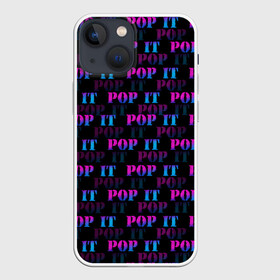 Чехол для iPhone 13 mini с принтом POP it НАДПИСИ в городе Новоалтайск,  |  | Тематика изображения на принте: pop it | антистресс | игрушка | поп ит | пузырчатая плёнка | пупырка