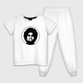 Детская пижама хлопок с принтом GTAO DJ MOODYMANN в городе Новоалтайск, 100% хлопок |  брюки и футболка прямого кроя, без карманов, на брюках мягкая резинка на поясе и по низу штанин
 | ammunation | auto | cayo | game | grand | gta | gta5 | ifruit | los santos | moodymann | online | perico | rockstar | securoserv | sessanta | theft | wasted | айфруит | гта | гта5 | игра | лос сантос | майкл | онлайн | потрачено | рокстар | тревор | франк